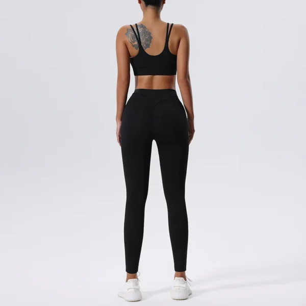 Gym Set Women 2PCS Yoga Suit Sports Suit Women Activewear Quick-Drying Fitness Clothing Tracksuit Running Workout Suit Women