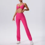 Sexy 2PCS Yoga Suit Sports Set Women Gym Set Women Tracksuit Running Workout Suit Female Sportswear Quick-Drying Yoga Clothes