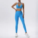 Gym Set Women 2PCS Yoga Suit Sports Suit Women Activewear Quick-Drying Fitness Clothing Tracksuit Running Workout Suit Women