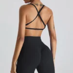 Gym Sports Top Sexy Push Up Bra Seamless Soft Cross Back Women Underwear Fitness Bra Tights Yoga Vest High Strength Shockproof