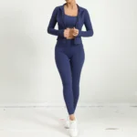 3Pcs Sportswear Women Sports Set Women Workout Suit Quick-Drying Yoga Clothes Gym Jackets Female Running Jackets Set Yoga Set